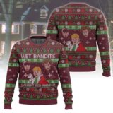 Hooktab Wet Bandits Caught Red-handed Home Alone Ugly Christmas Sweater