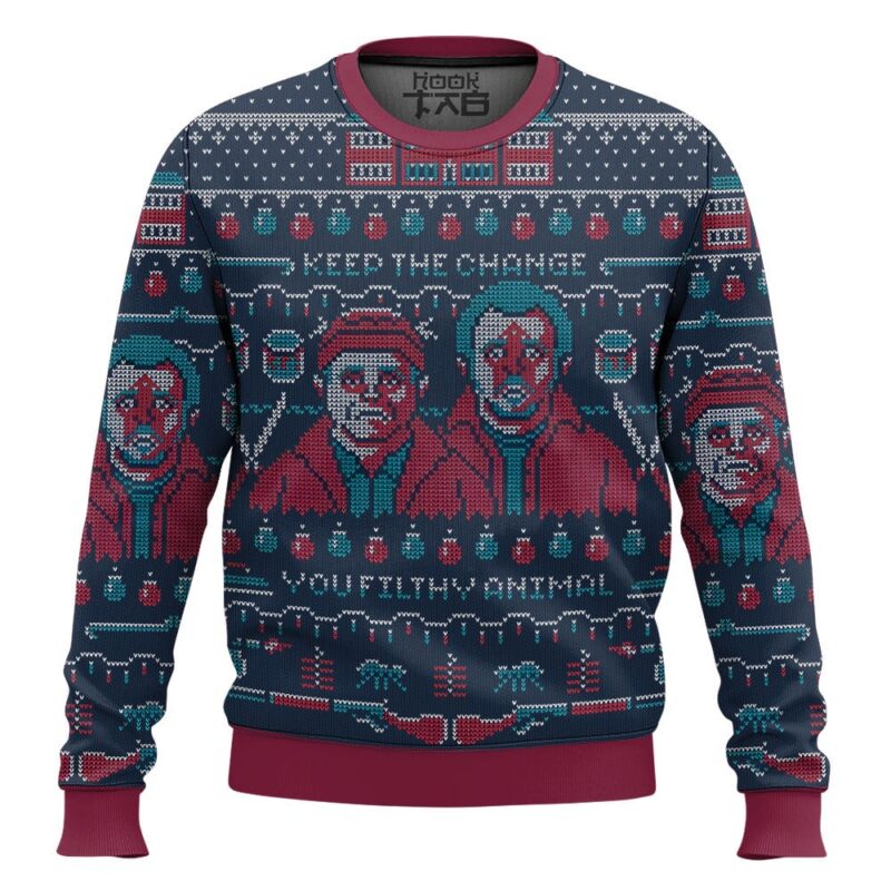 Hooktab Wet Bandits Home Alone Ugly Christmas Sweater Hooktab Wet Bandits Home Alone Ugly Christmas Sweater