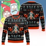 Hooktab What Are You In For? Everything Rick And Morty Ugly Christmas Sweater