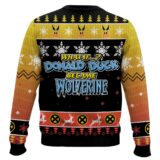 Hooktab What If Donal Duck Became Wolverine Ugly Christmas Sweater