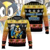 Hooktab What If Donal Duck Became Wolverine Ugly Christmas Sweater