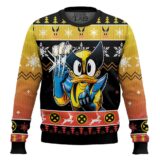 Hooktab What If Donal Duck Became Wolverine Ugly Christmas Sweater
