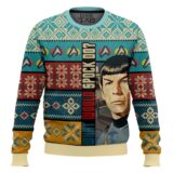 Hooktab What Would Spock Do? Star Trek Ugly Christmas Sweater