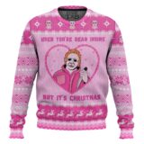 Hooktab When Youre Dead Inside But It's Christmas Michael Myers Ugly Christmas Sweater