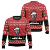 Hooktab White Christmas Breaking Bad Ugly Christmas Sweater