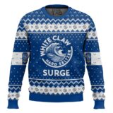 Hooktab White Claw Hard Seltzer Surge Ugly Christmas Sweater