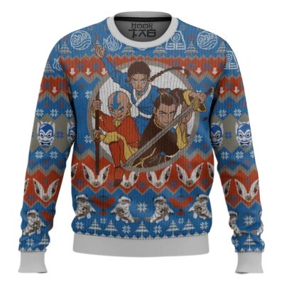 Hooktab White Lotus Avatar The Last Airbender Ugly Christmas Sweater