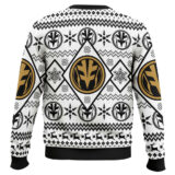 Hooktab White Ranger Power Rangers Ugly Christmas Sweater