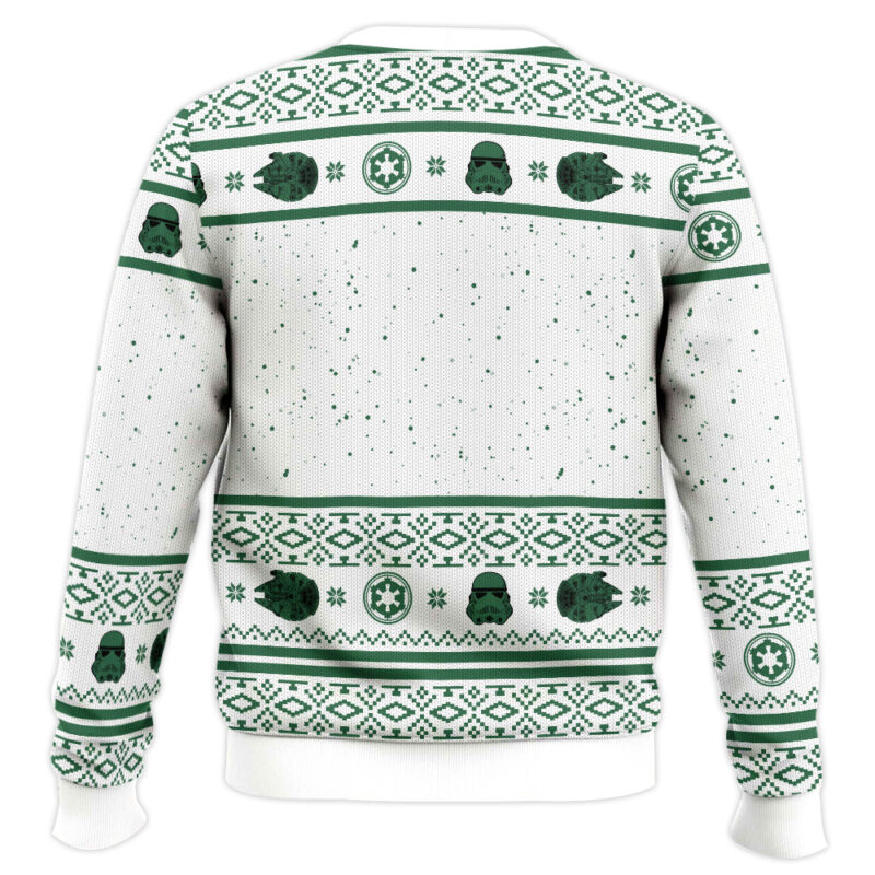 Hooktab White Snow Chibi Vader Star Wars Ugly Christmas Sweater Hooktab White Snow Chibi Vader Star Wars Ugly Christmas Sweater