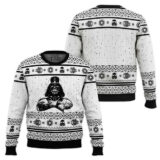 Hooktab White Snow Darth Vader Star Wars Ugly Christmas Sweater