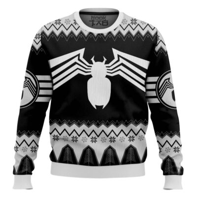 Hooktab White Spider Man Into The Spiderverse Ugly Christmas Sweater