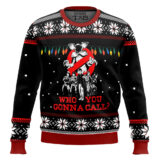 Hooktab Who You Gonna Call Stranger Things Ugly Christmas Sweater