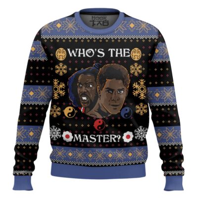 Hooktab Whose The Master The Last Dragon Ugly Christmas Sweater