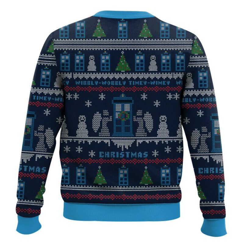 Hooktab Wibbly Wobbly Christmas Doctor Who Ugly Christmas Sweater Hooktab Wibbly Wobbly Christmas Doctor Who Ugly Christmas Sweater