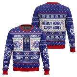 Hooktab Wibbly Wobbly Timey Wimey Doctor Who Ugly Christmas Sweater