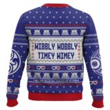 Hooktab Wibbly Wobbly Timey Wimey Doctor Who Ugly Christmas Sweater