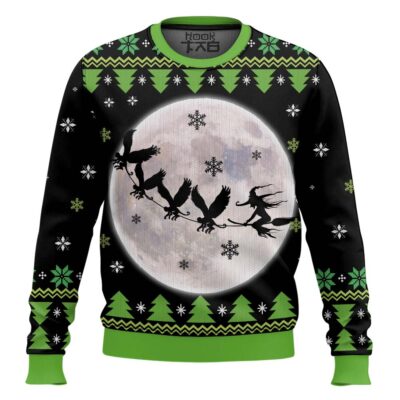 Hooktab Wicked The Musical Ugly Christmas Sweater