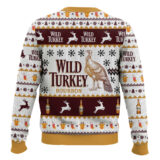 Hooktab Wild Turkey Bourbon Ugly Christmas Sweater