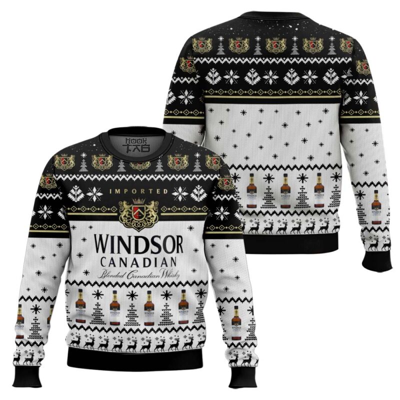 Hooktab Windsor Canadian Ugly Christmas Sweater Hooktab Windsor Canadian Ugly Christmas Sweater