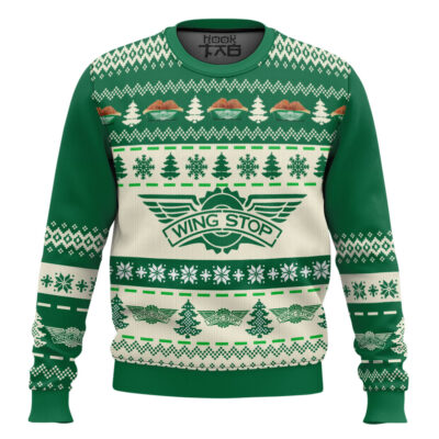 Hooktab Wingstop Ugly Christmas Sweater