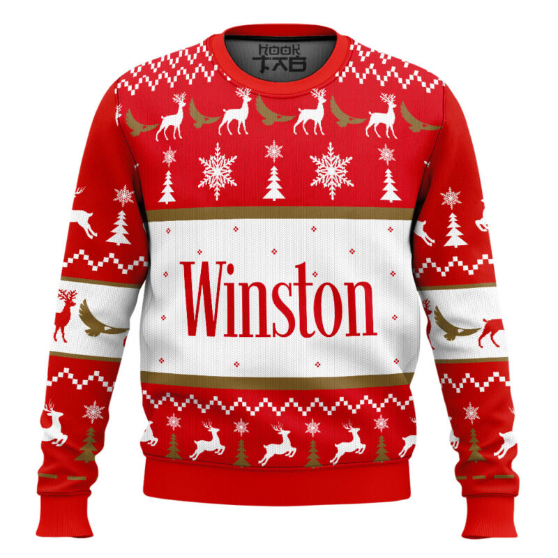 Hooktab winston cigarettes Ugly Christmas Sweater