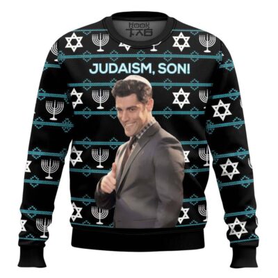 Hooktab Winston Schmidt Fox-new Girl Judaism Son Ugly Christmas Sweater