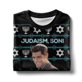Hooktab Winston Schmidt Fox-new Girl Judaism Son Ugly Christmas Sweater