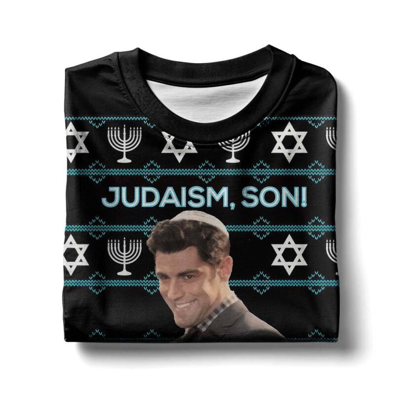 Hooktab Winston Schmidt Fox-new Girl Judaism Son Ugly Christmas Sweater Hooktab Winston Schmidt Fox-new Girl Judaism Son Ugly Christmas Sweater