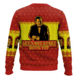 Hooktab Winston Wolf Pulp Fiction Ugly Christmas Sweater