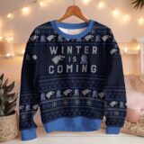 Hooktab Winter Is Coming Game Of Throne Ugly Christmas Sweater