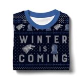 Hooktab Winter Is Coming Game Of Throne Ugly Christmas Sweater