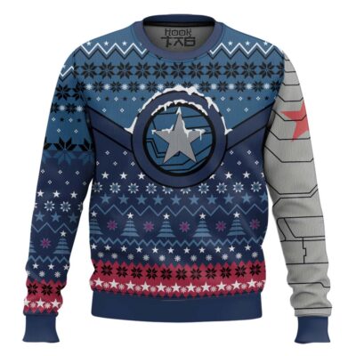 Hooktab Winter Soldier Bucky Barnes Ugly Christmas Sweater