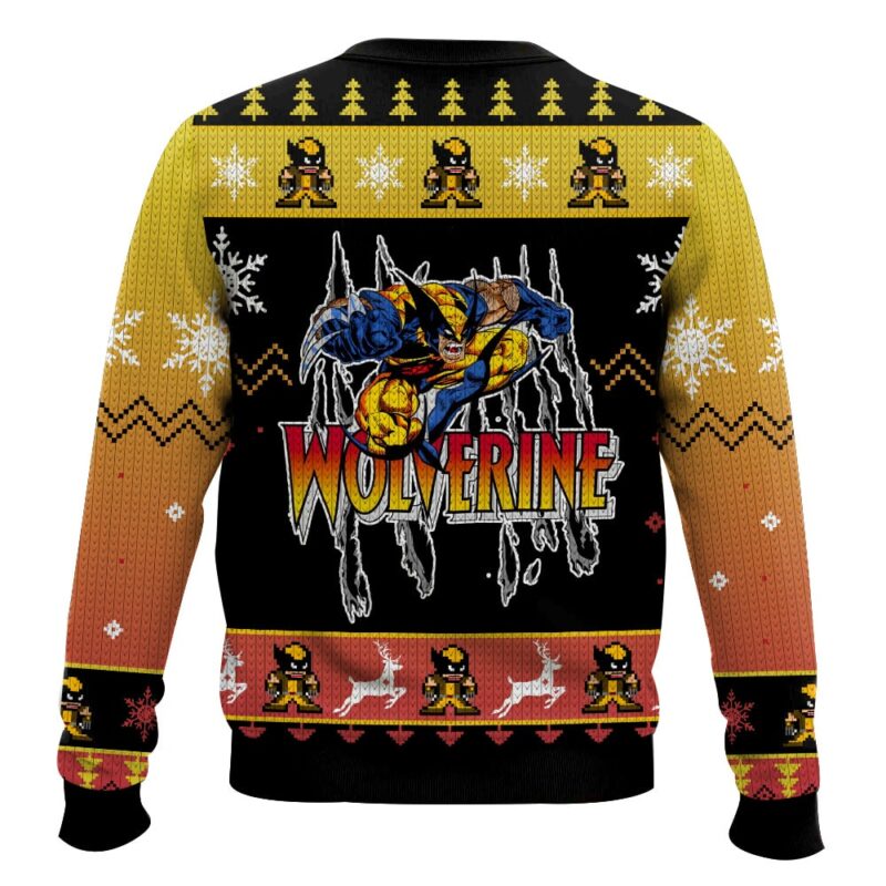 Hooktab Wolverine Marvel Ugly Christmas Sweater Hooktab Wolverine Marvel Ugly Christmas Sweater