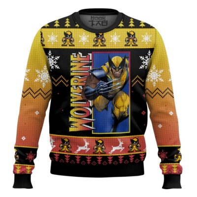 Hooktab Wolverine Marvel Ugly Christmas Sweater