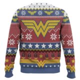 Hooktab Wonder Woman Logo Ugly Christmas Sweater