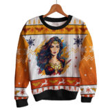 Hooktab Wonder Woman Ugly Christmas Sweater