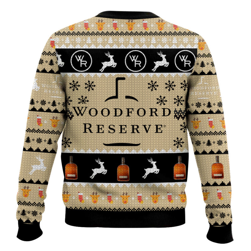 Hooktab Woodford Reserve Reindeer Ugly Christmas Sweater Hooktab Woodford Reserve Reindeer Ugly Christmas Sweater