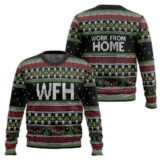 Hooktab Work From Home Ugly Christmas Sweater