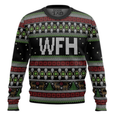 Hooktab Work From Home Ugly Christmas Sweater