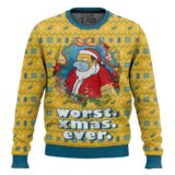 Hooktab Worst Christmas Ever The Simpsons Ugly Christmas Sweater