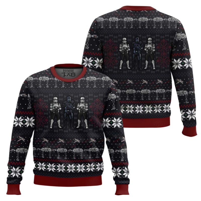 Hooktab Wrath Of The Empire Star Wars Ugly Christmas Sweater Hooktab Wrath Of The Empire Star Wars Ugly Christmas Sweater