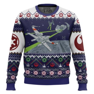 Hooktab X-wing vs TIE Fighter Star Wars Ugly Christmas Sweater