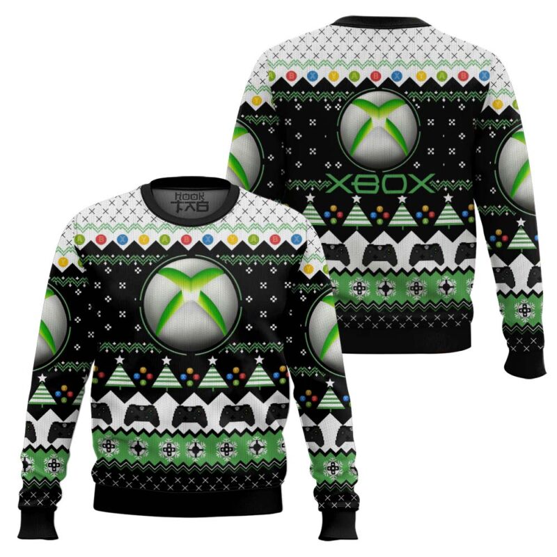 Hooktab Xbox Ugly Christmas Sweater Hooktab Xbox Ugly Christmas Sweater