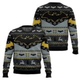 Hooktab Xmas Batman Ugly Christmas Sweater