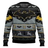 Hooktab Xmas Batman Ugly Christmas Sweater