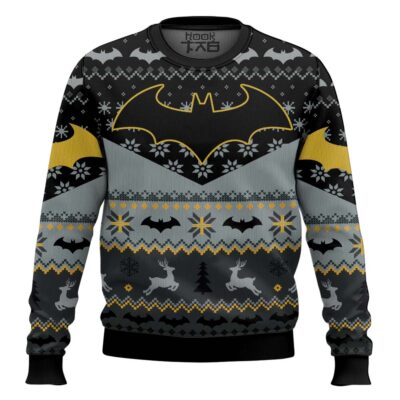 Hooktab Xmas Batman Ugly Christmas Sweater