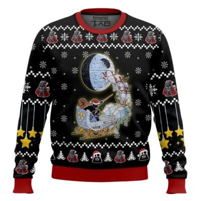Hooktab Xmas Carriage Star Wars Ugly Christmas Sweater