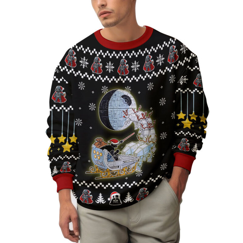 Hooktab Xmas Carriage Star Wars Ugly Christmas Sweater Hooktab Xmas Carriage Star Wars Ugly Christmas Sweater