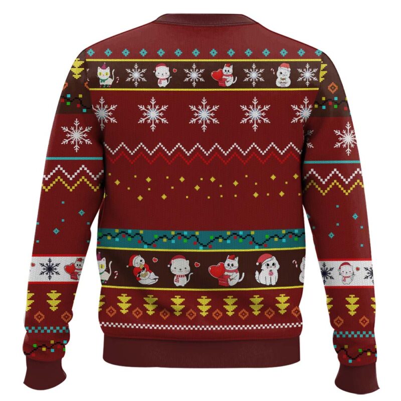 Hooktab Xmas Cute Cat Ugly Christmas Sweater Hooktab Xmas Cute Cat Ugly Christmas Sweater