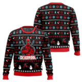 Hooktab Xmas Deadpool Ugly Christmas Sweater
